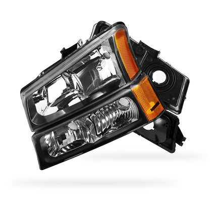 Chevrolet Avalanche 2500 (2003 - 2006) Replacement Headlights and Bumper Lights LH + RH