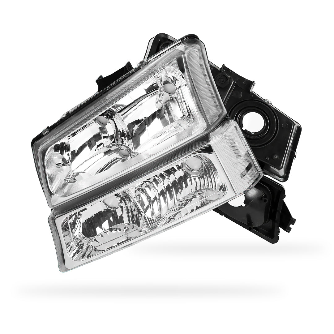 Chevrolet Avalanche 2500 (2003 - 2006) Replacement Headlights and Bumper Lights LH + RH