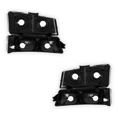 Chevrolet Avalanche 2500 (2003 - 2006) Replacement Headlights and Bumper Lights LH + RH