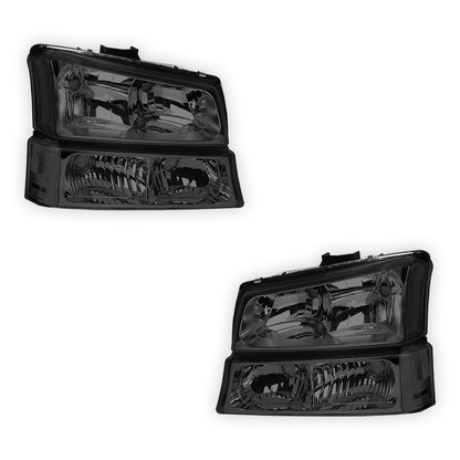 Chevrolet Avalanche 2500 (2003 - 2006) Replacement Headlights and Bumper Lights LH + RH