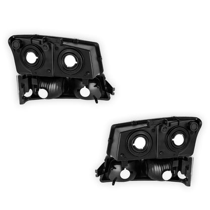 Chevrolet Silverado 3500 LS / LT / WT (2003 - 2006) Replacement Headlights and Bumper Lights LH + RH