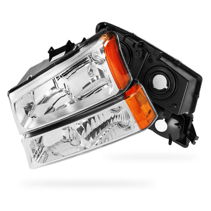 Chevrolet Silverado 3500 LS / LT / WT (2003 - 2006) Replacement Headlights and Bumper Lights LH + RH