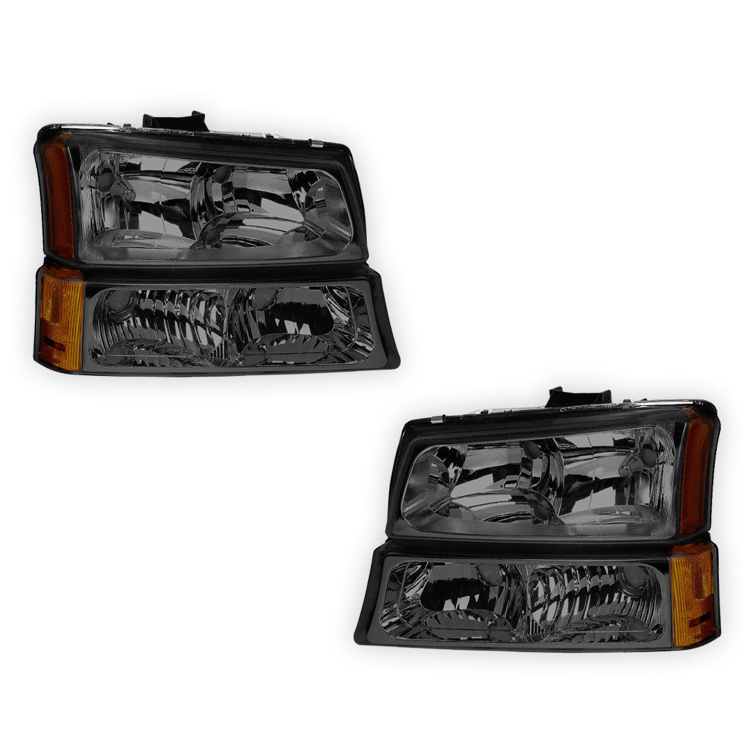 Chevrolet Silverado 3500 LS / LT / WT (2003 - 2006) Replacement Headlights and Bumper Lights LH + RH