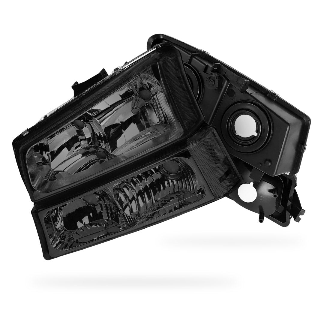 Chevrolet Silverado 2500 HD LS / LT / WT (2003 - 2006) Replacement Headlights and Bumper Lights LH + RH