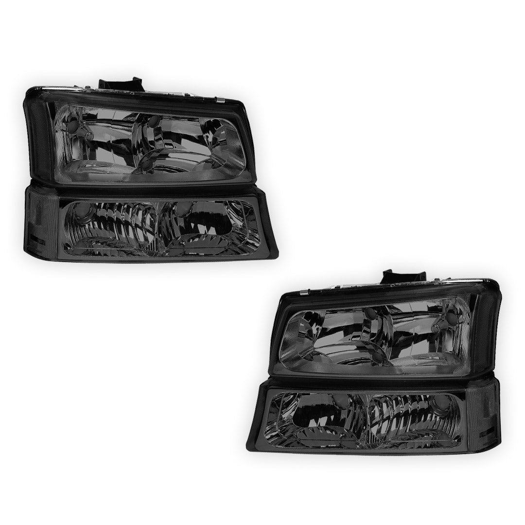Chevrolet Silverado 2500 HD LS / LT / WT (2003 - 2006) Replacement Headlights and Bumper Lights LH + RH