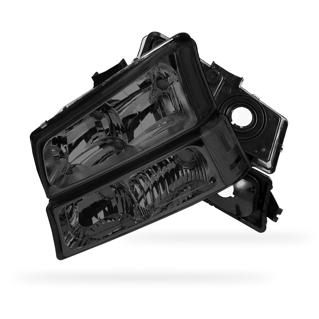 Chevrolet Silverado 1500 Classic LS / LT (2007) Replacement Headlights and Bumper Lights LH + RH