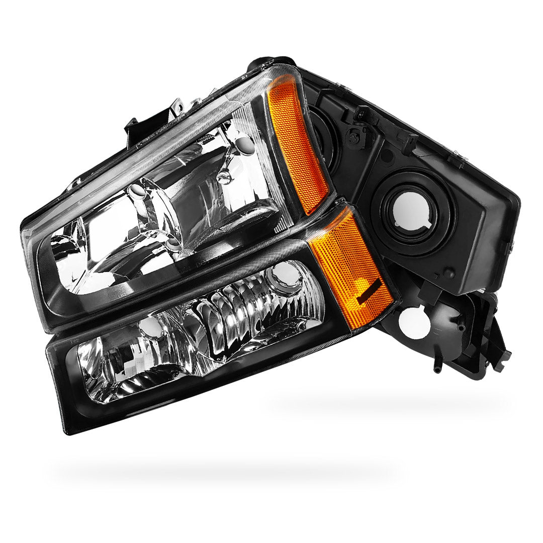 Chevrolet Silverado 2500 HD Classic LS / LT / WT (2007) Replacement Headlights and Bumper Lights LH + RH