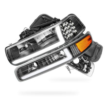 Chevrolet Silverado 2500 LS / LT (1999 - 2002) LED DRL Bar Headlights LH + RH