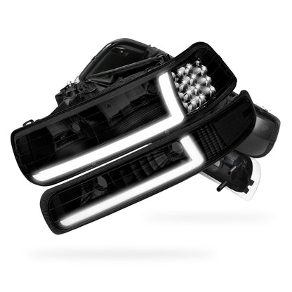 Chevrolet Suburban 1500 LS / LT / LTZ (2000 - 2006) LED DRL Bar Headlights LH + RH