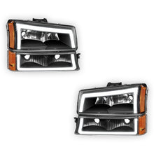Chevrolet Silverado 1500 LS / LT / LTZ (2003 - 2006) LED DRL Replacement Headlights LH + RH