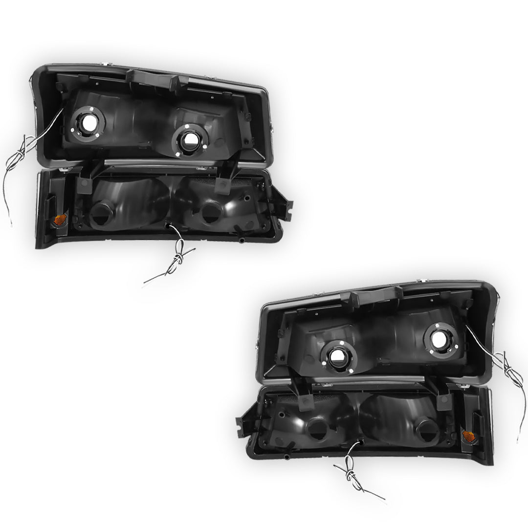 Chevrolet Silverado 3500 Classic LS / LT / LTZ (2007) LED DRL Replacement Headlights LH + RH
