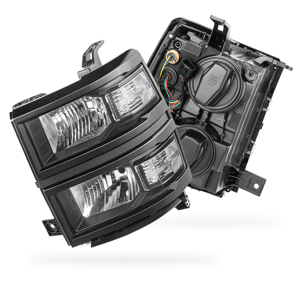 Chevrolet Silverado 1500 LS / LT / LT (2014 - 2015) Replacement Headlights LH + RH