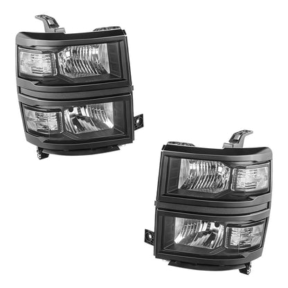 Chevrolet Silverado 1500 LS / LT / LT (2014 - 2015) Replacement Headlights LH + RH