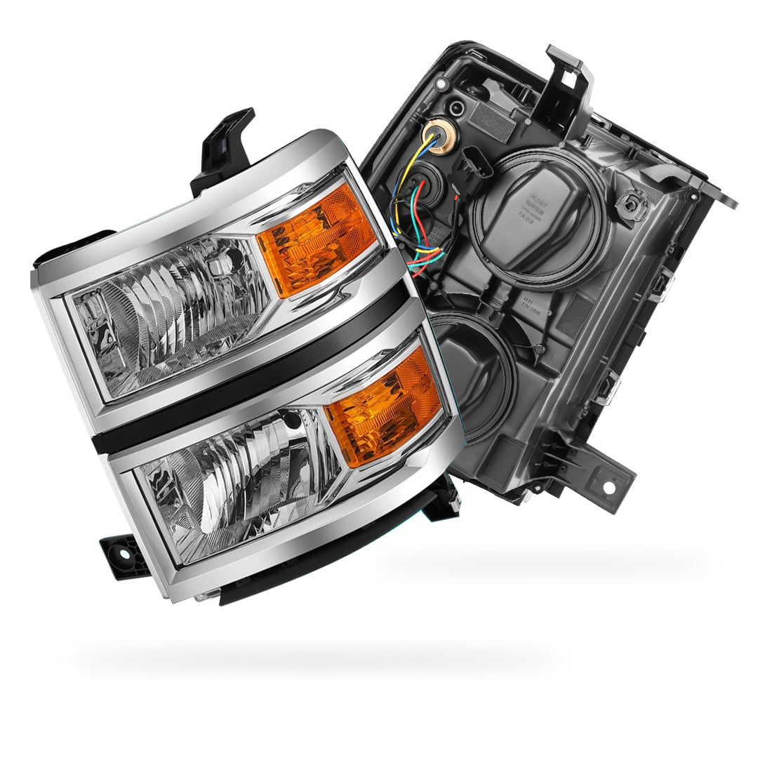 Chevrolet Silverado 1500 LS / LT / LT (2014 - 2015) Replacement Headlights LH + RH