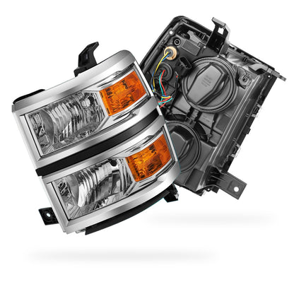 Chevrolet Silverado 1500 LS / LT / LT (2014 - 2015) Replacement Headlights LH + RH