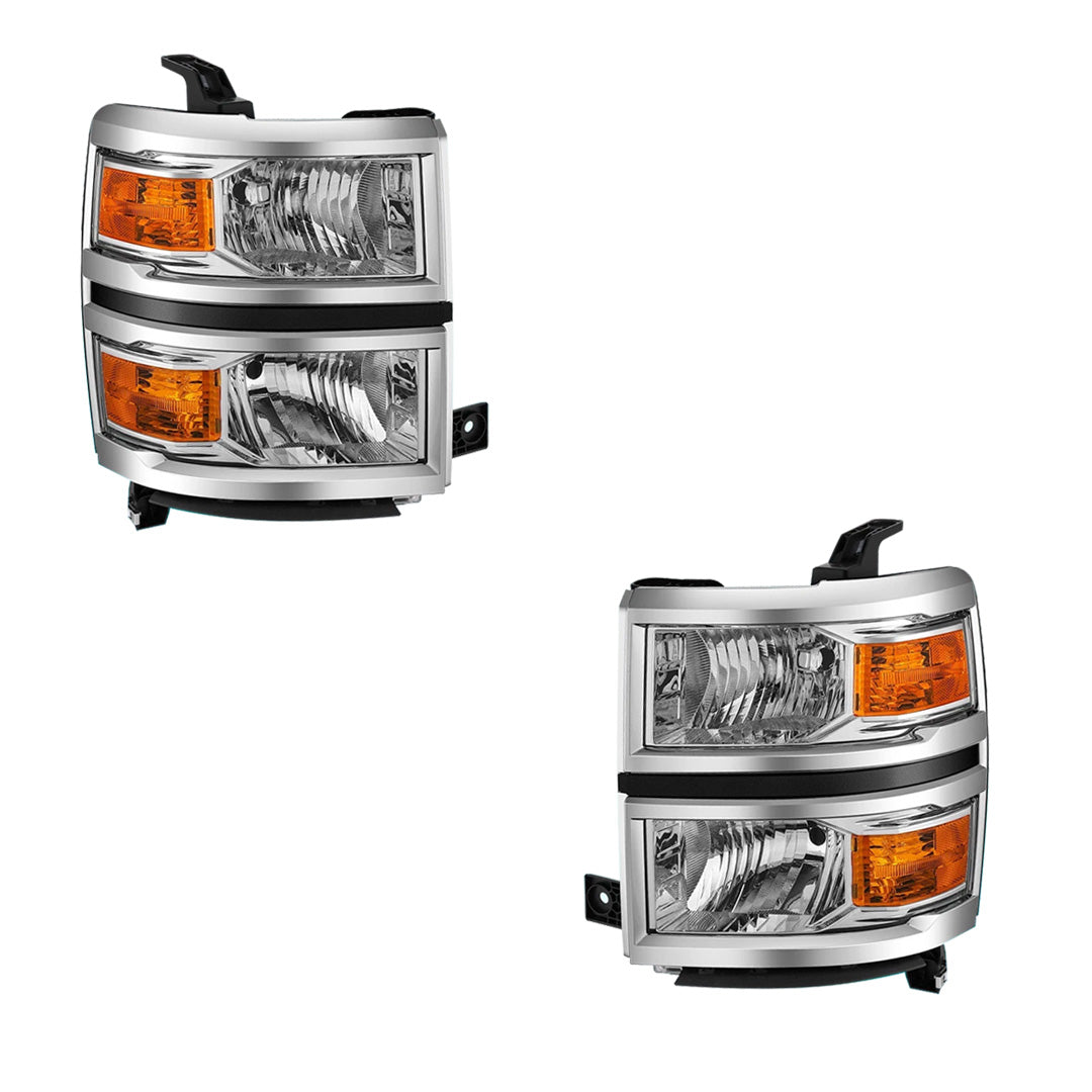 Chevrolet Silverado 1500 LS / LT / LT (2014 - 2015) Replacement Headlights LH + RH