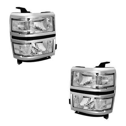 Chevrolet Silverado 1500 LS / LT / LT (2014 - 2015) Replacement Headlights LH + RH
