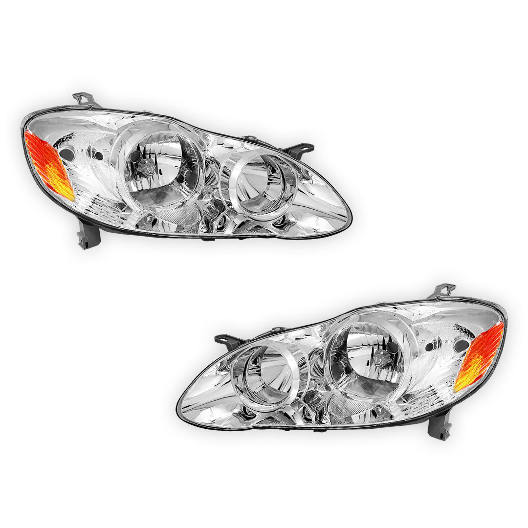Toyota Corolla (2003 - 2008) Replacement Headlights LH + RH