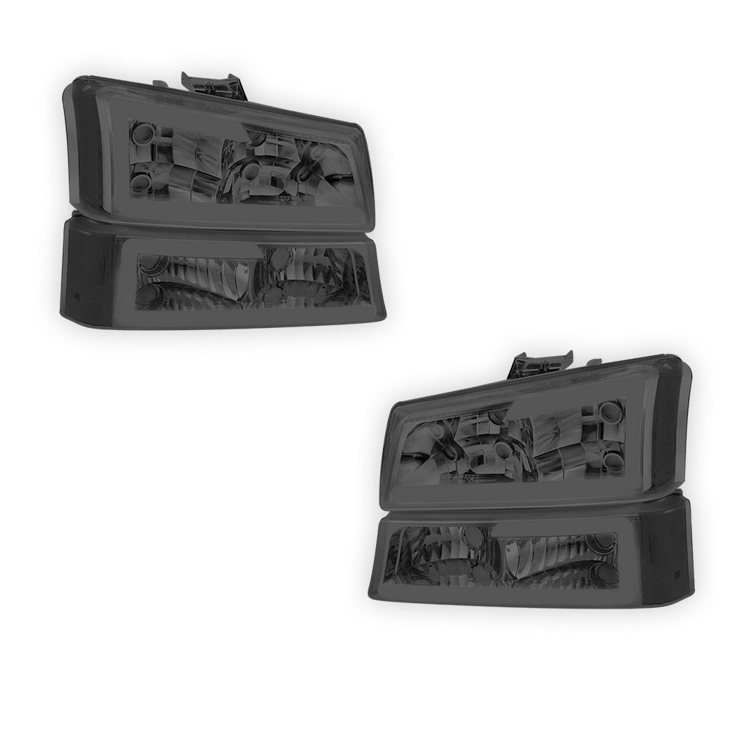 Chevrolet Avalanche 1500 LS / LT (2003 - 2006) LED DRL Bar Headlights LH + RH