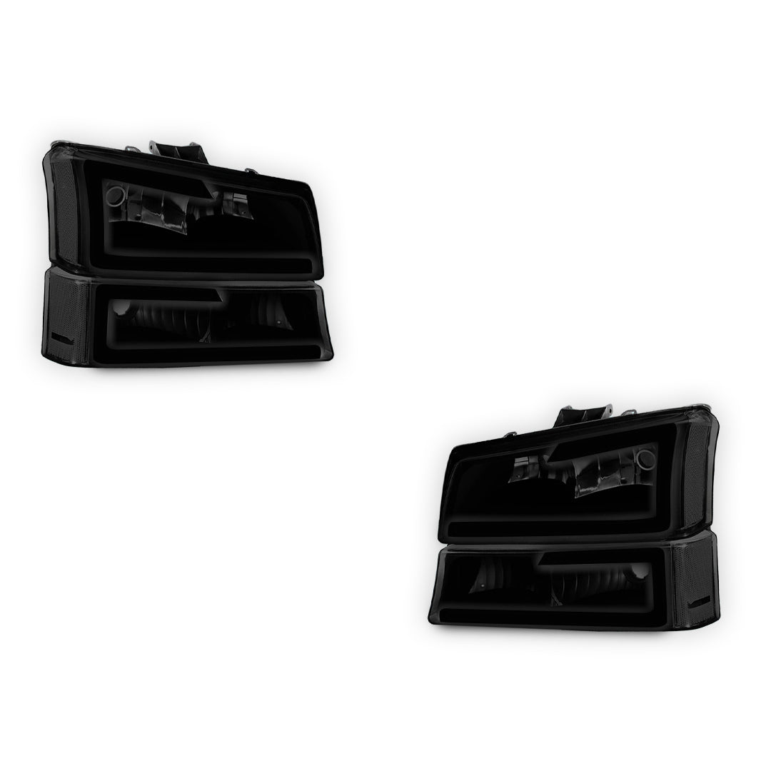 Chevrolet Silverado 1500 HD LS / LT (2003 - 2006) LED DRL Bar Headlights LH + RH