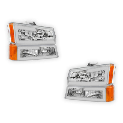 Chevrolet Silverado 1500 HD Classic LT1 / LT2 / LT3 (2007) LED DRL Bar Headlights LH + RH