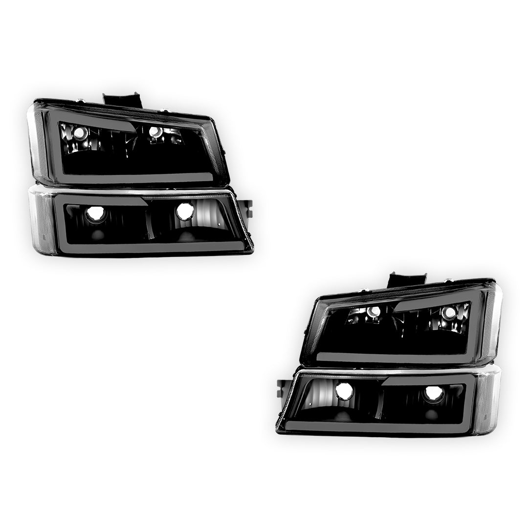 Chevrolet Silverado 1500 HD Classic LT1 / LT2 / LT3 (2007) LED DRL Bar Headlights LH + RH