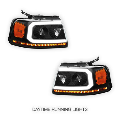 Ford F-150 (2004 - 2008) Sequential LED DRL Headlights LH + RH
