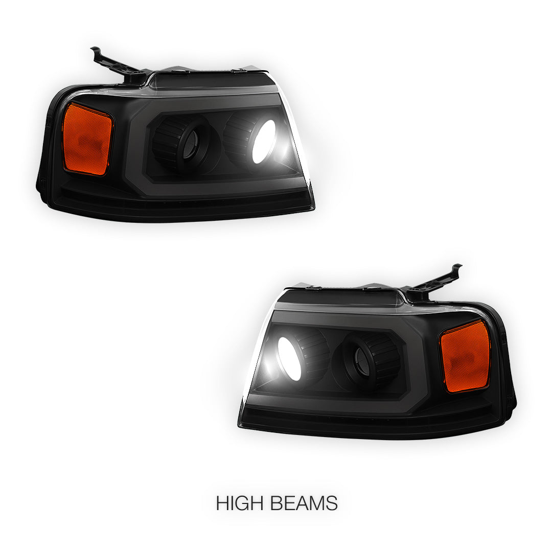 Ford F-150 (2004 - 2008) Sequential LED DRL Headlights LH + RH