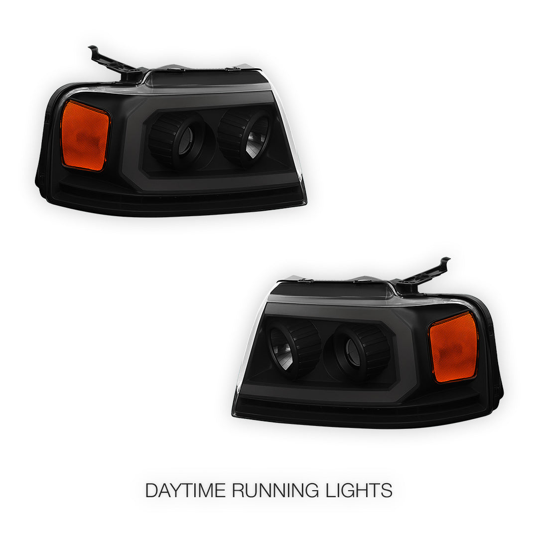 Ford F-150 (2004 - 2008) Sequential LED DRL Headlights LH + RH
