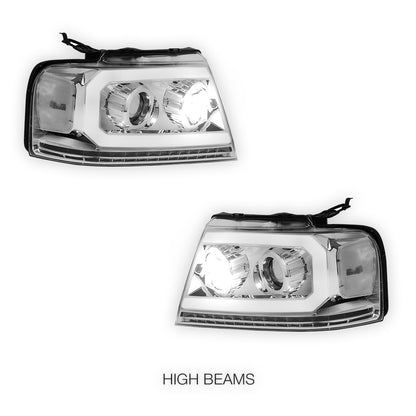 Ford F-150 (2004 - 2008) Sequential LED DRL Headlights LH + RH