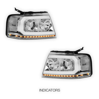 Ford F-150 (2004 - 2008) Sequential LED DRL Headlights LH + RH