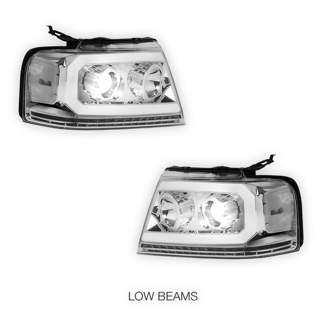 Ford F-150 (2004 - 2008) Sequential LED DRL Headlights LH + RH