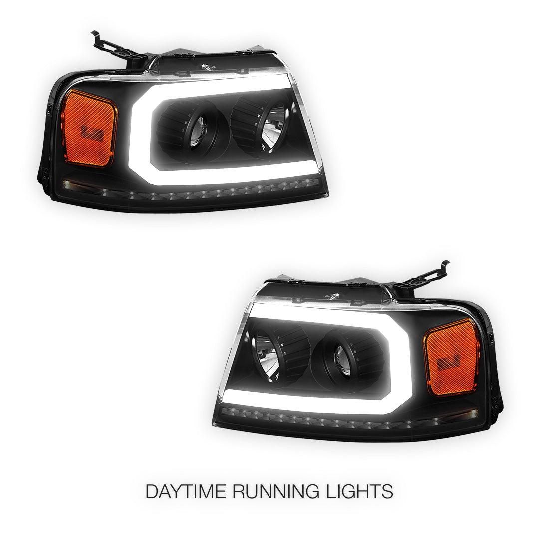 Lincoln Mark LT (2006 - 2008) Sequential LED DRL Headlights LH + RH