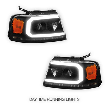 Lincoln Mark LT (2006 - 2008) Sequential LED DRL Headlights LH + RH