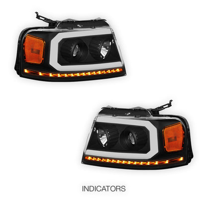 Lincoln Mark LT (2006 - 2008) Sequential LED DRL Headlights LH + RH
