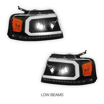 Lincoln Mark LT (2006 - 2008) Sequential LED DRL Headlights LH + RH