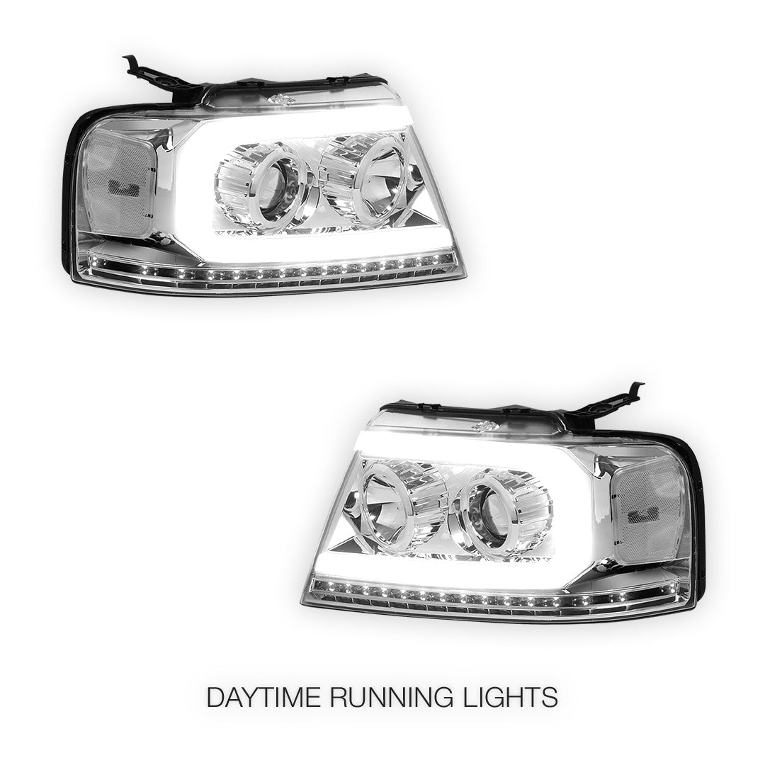 Lincoln Mark LT (2006 - 2008) Sequential LED DRL Headlights LH + RH