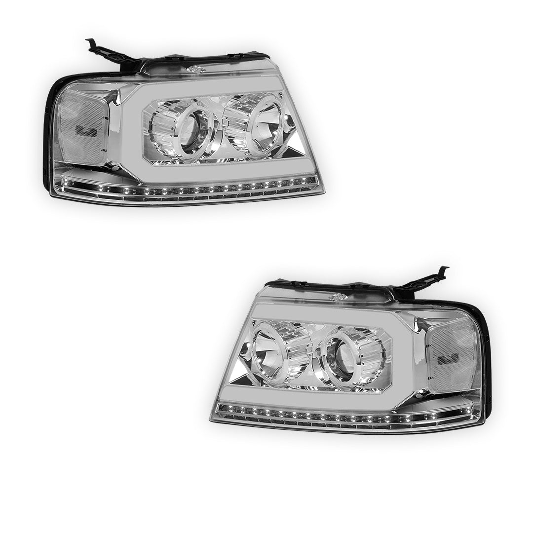 Lincoln Mark LT (2006 - 2008) Sequential LED DRL Headlights LH + RH
