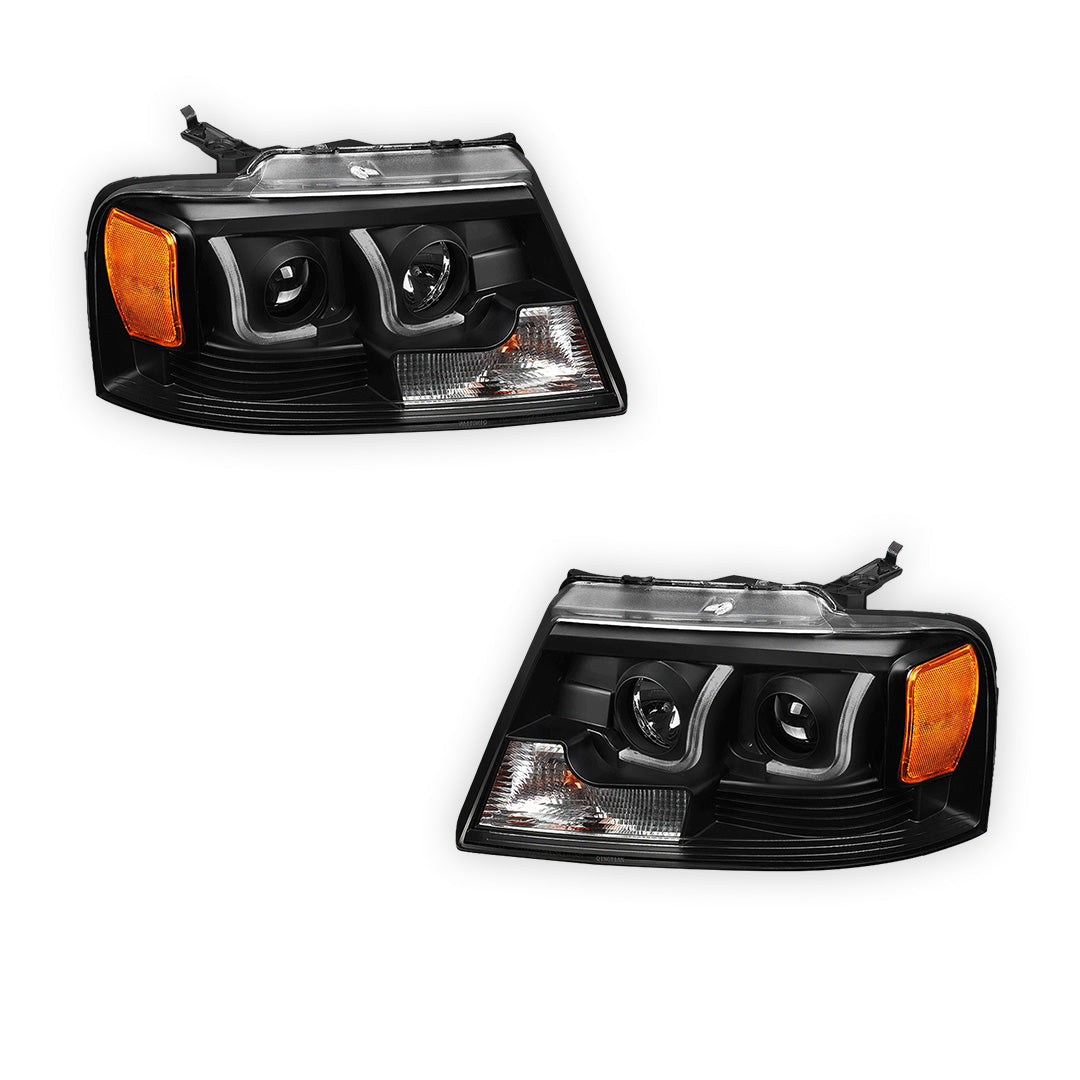 Ford F-150 (2004 - 2008) LED DRL Projector Headlights LH + RH