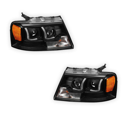 Ford F-150 (2004 - 2008) LED DRL Projector Headlights LH + RH
