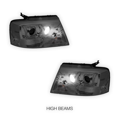 Ford F-150 (2004 - 2008) LED DRL Projector Headlights LH + RH