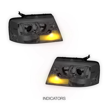Ford F-150 (2004 - 2008) LED DRL Projector Headlights LH + RH