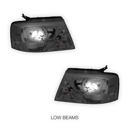 Ford F-150 (2004 - 2008) LED DRL Projector Headlights LH + RH