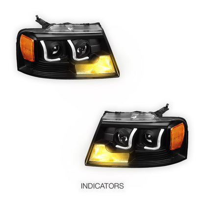 Lincoln Mark LT (2006 - 2008) LED DRL Projector Headlights LH + RH