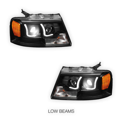 Lincoln Mark LT (2006 - 2008) LED DRL Projector Headlights LH + RH