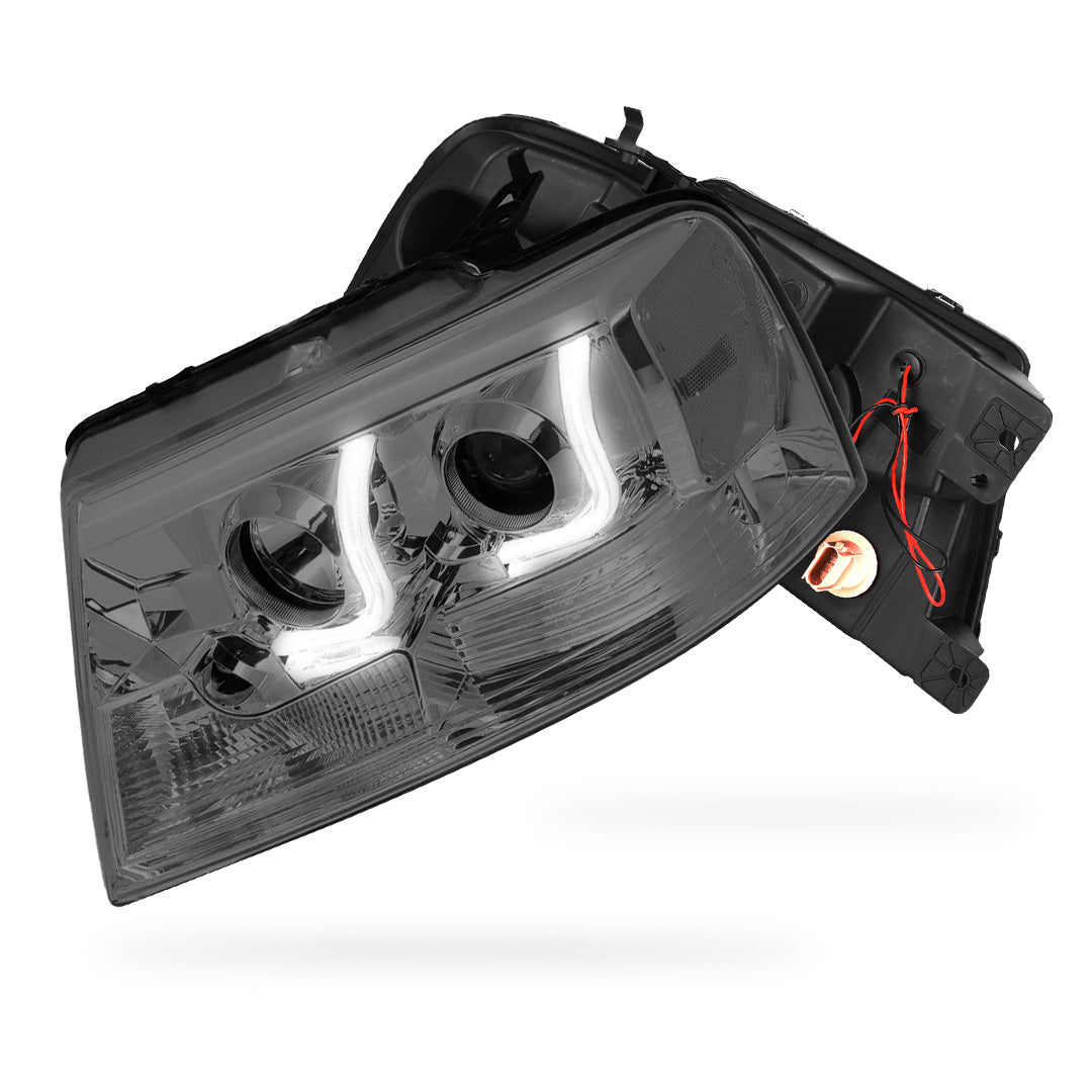 Lincoln Mark LT (2006 - 2008) LED DRL Projector Headlights LH + RH