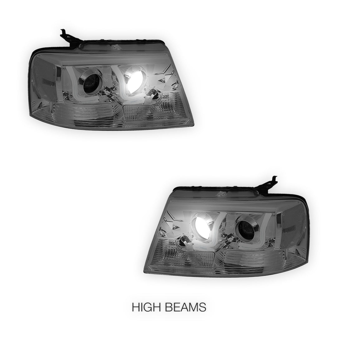 Lincoln Mark LT (2006 - 2008) LED DRL Projector Headlights LH + RH