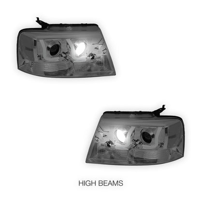 Lincoln Mark LT (2006 - 2008) LED DRL Projector Headlights LH + RH