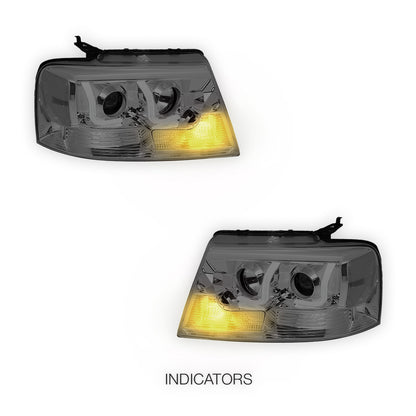 Lincoln Mark LT (2006 - 2008) LED DRL Projector Headlights LH + RH