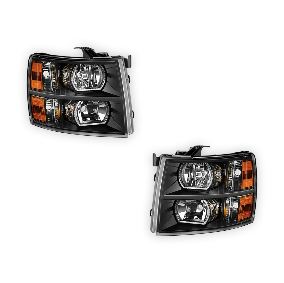 Chevrolet Silverado 3500 HD LS / LT / LTZ (2007 - 2013) Sequential RGB Start-Up LED DRL Headlights LH + RH